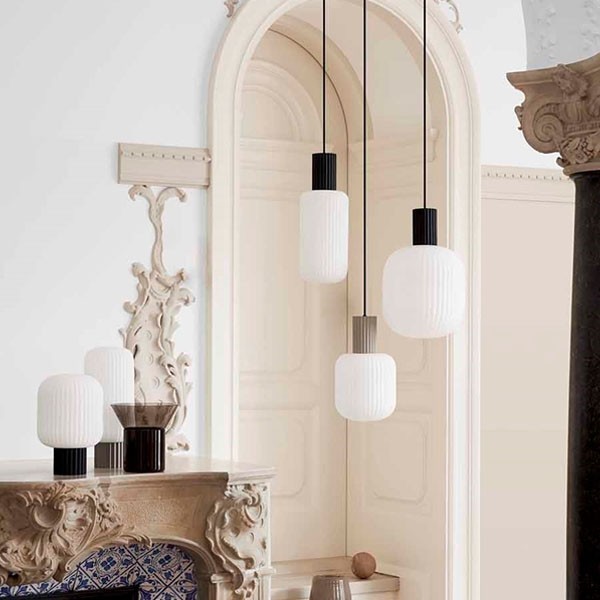 Suspension Lolly métal et verre Ø16 - Broste Copenhagen