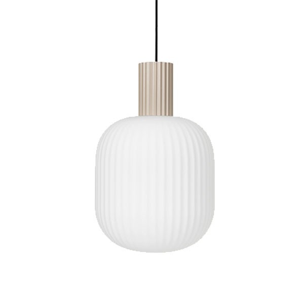 Belle suspension sand Lolly en métal et verre Broste Copenhagen en vente chez Woodely