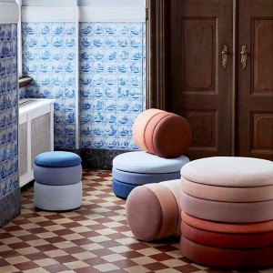 Pouf pond shade of pink Large - Broste Copenhagen