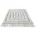 Jute & Leather Rug Smooth Gray - Rug Solid