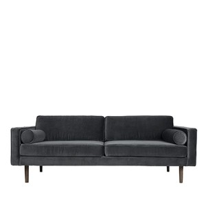 3 seater sofa Wind gray velvet magnet