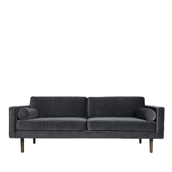 3 seater sofa Wind gray velvet magnet