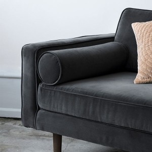 3-seater sofa Wind gray velvet magnet by Broste Copenhagen
