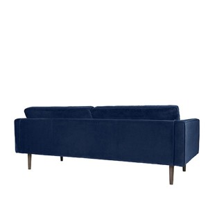 canapé 3 places Wind velours Insignia blue - Broste Copenhagen