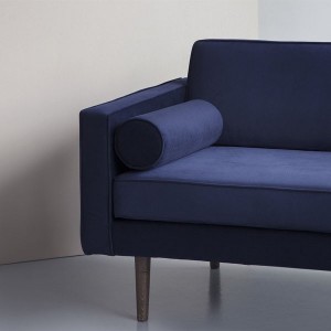 canapé 3 places Wind velours Insignia blue par Broste Copenhagen
