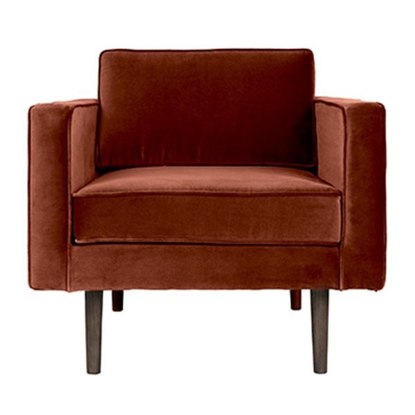Fauteuil Wind velours caramel disponible chez woodely