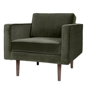 Fauteuil Wind velours vert olive - Broste Copenhagen