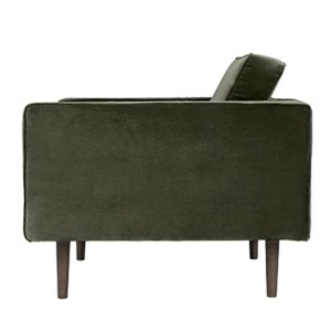 Armchair Wind olive green velvet - Broste Copenhagen
