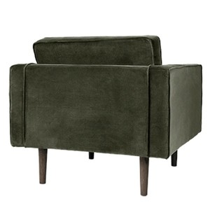 Armchair Wind olive green velvet - Broste Copenhagen