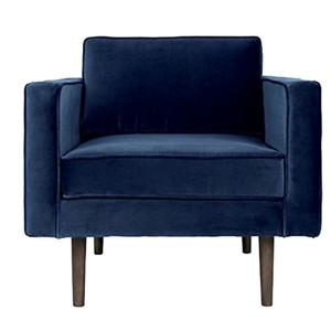 Fauteuil Wind velours Insigna blue - Broste Copenhagen
