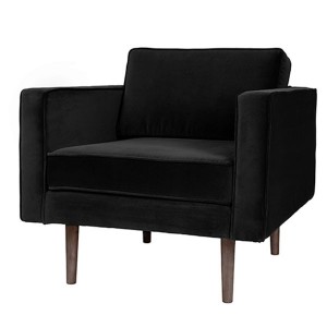 Armchair Wind velvet Black - Broste Copenhagen