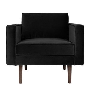 Armchair Wind velvet Black - Broste Copenhagen