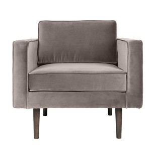 Fauteuil Wind velours light grey - Broste Copenhagen