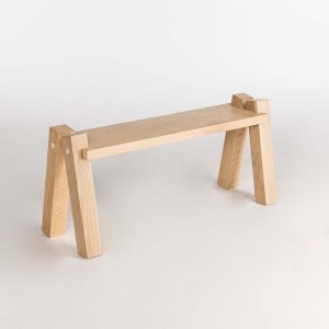 Bench 4 legs in solid ash - Alto Duo