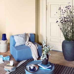 Laggon Light Blue armchair from Broste Copenhagen available at Woodely