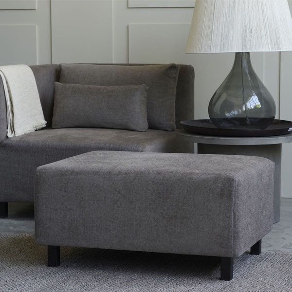 Pouf Gris / Marron - House Doctor