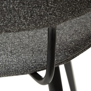 Chaise Napoléon Tissu gris galet X2 - Dan Form