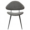 Chaise Napoléon Tissu gris galet X2 by Dan Form