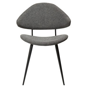 La chaise Napoléon en Tissu gris galet X2 - Dan Form