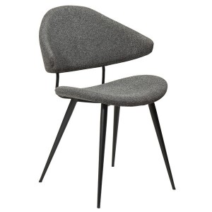 Chaise Napoléon Tissu gris galet X2 - Dan Form