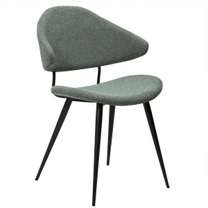 Napoleon chair Pebble green fabric X2 - Dan Form