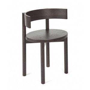 Meubles Marie Furniture By Marie Michielssen CHAIR WITH ARMRESTS EBONY PAULETTE