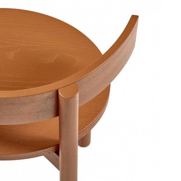 Chair Ebony ocher ash armrests - Serax