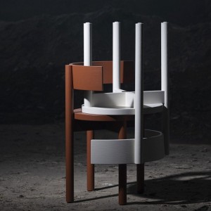 Chaise accoudoirs Ebony frêne blanc - Serax