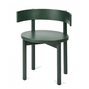 Dark green ash Ebony armrest chair - Serax