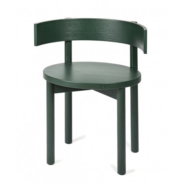 Dark green ash Ebony armrest chair - Serax