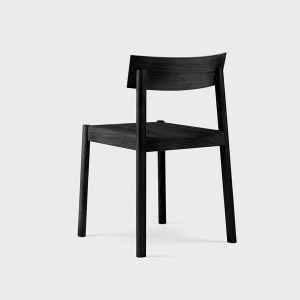 Citizen Black oak chair with rectangular backrest - Emko