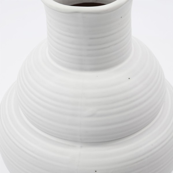 Liva white sandstone vase by House Docteur