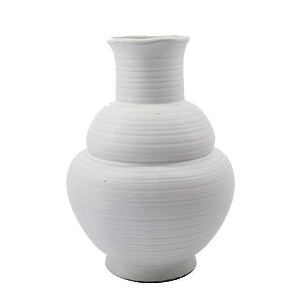 Vase grès blanc Liva by House Docteur