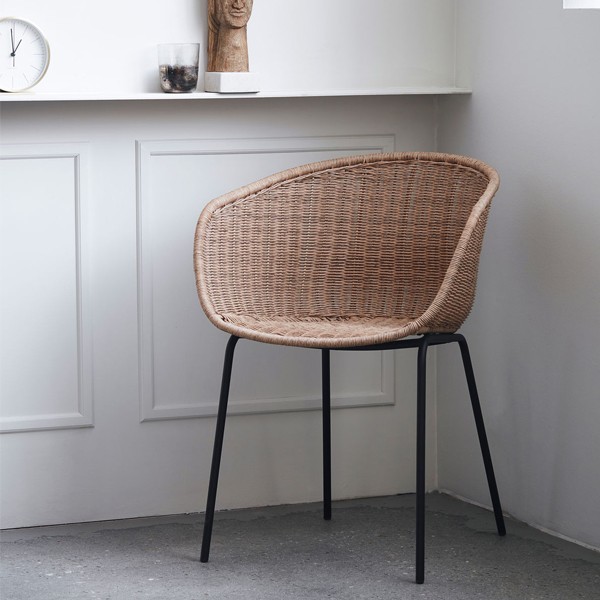 Fauteuil Hapur Osier Nature - House Doctor