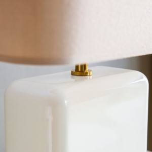 Bourbon Table lamp - / H 49 cm - Ivory by RED Edition