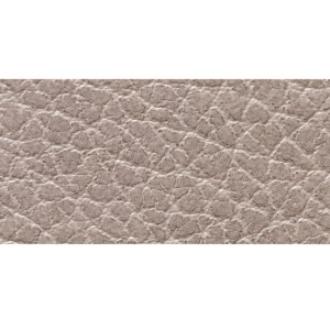 Curve metal and warm gray leather coffee table - LIND DNA