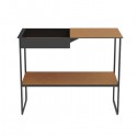 Console acier et cuir cognac - LIND DNA