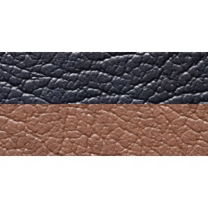 Round reversible metal and leather table - LIND DNA