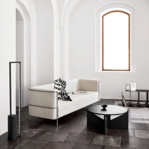 Lampadaire cylindrique Noir - Kristina Dam