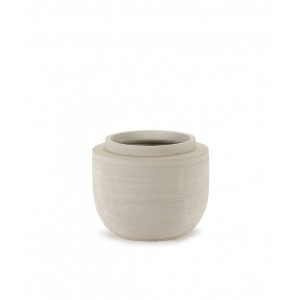 Pot volumes grès beige XS - Serax