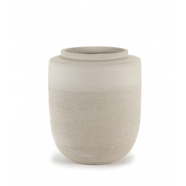 Volume beige sandstone pot M - Serax