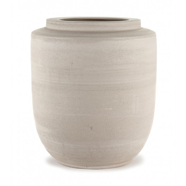Beige sandstone volume pot L - Serax