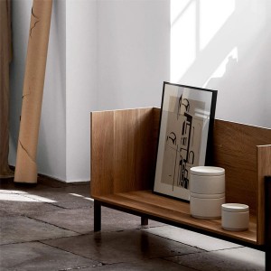 Shelf Single Oak and Walnut - Kristina Dam