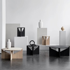 Tabouret en chêne noir