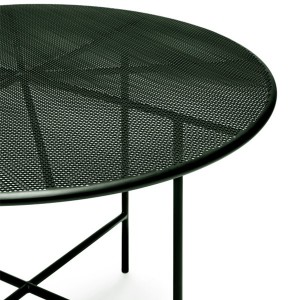 Fontainebleau green steel garden table - Serax
