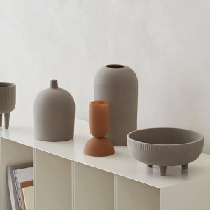 Vase S double Ocher - Kristina Dam