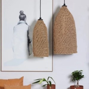Lampe en papier tissé L - Lübech Living