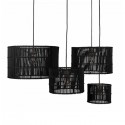 Abat-jour Tube Rotin naturel Set de 4 - Original Home
