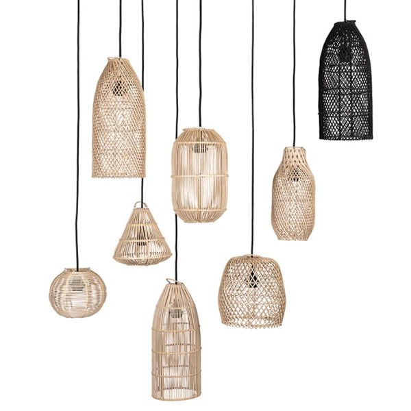 Beehive Kecil Rattan Lampshade - Original Home