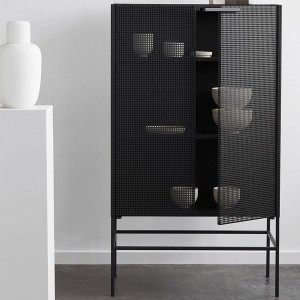 Black Grid Cabinet - Kristina Dam